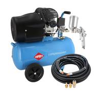 Compresseur avec accessoires - Airpress HL 425-50 + kit pulvérisateur de peinture et tuyau d'air