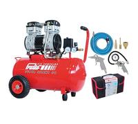 Compresseur coaxial silencieux 50L SIL850 PRODIF + Kit 6 accessoires raccords rapides PRODIF