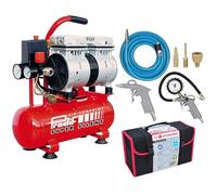Compresseur coaxial silencieux 6L SIL06J PRODIF + Kit 6 accessoires raccords rapides Prodif