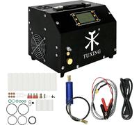 Compresseur d’air, 300 bars, haute pression, arrêt automatique, 220V, kit avec adaptateurs et accessoires, TXET063