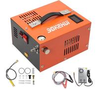 Compresseur D Air Portable 4500Psi 30Mbar 12VDC/220V 300W Avec Ventilation Interne Manomètre LED Refroidissement Air Pompe PCP