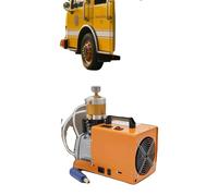Compresseur d'air, 1,8 kW, pression de 300 bars, débit de 26,4 GPM, tension de 220 V, dimensions : 34 x 18 x 34 cm