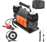 Compresseur d'air 10.6CFM Gonfleur de pneus - Pompe à air double cylindre 12V 150PSI - Pompe à air portable pour voiture - Station de gonflage de pneus pour voitures et motos