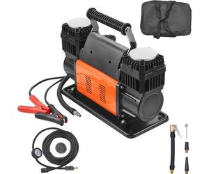 Compresseur d'air 10.6CFM Gonfleur de pneus - Pompe à air double cylindre 12V 150PSI - Pompe à air portable pour voiture - Station de gonflage de pneus pour voitures et motos