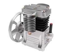 Compresseur d'air 10 bar 3HP Tête de pompe à piston avec 2 cylindres Poulie 2065-420 L Silencieux 960 tr/min Cylindre Piston Style Compresseur d'air Tête de pompe Outil d'air
