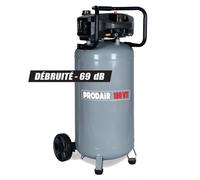Compresseur d'air 100 L Vertical PRODAIR100VT 2,5 HP 1800 W Sans huile 8 bars Débit 240 L/min