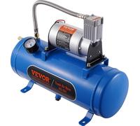 Compresseur d'air 12 V avec réservoir de 6 litres, compresseur d'air pour klaxon de train, pression de service de 120 psi Système de compresseur d'air embarqué pour klaxons de train, gonflage de pneus
