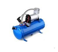 Compresseur d'Air 12V + Réservoir 6L 10Bar 150psi Kit Alimentation en Air - Klaxon à Air Gonflage de Pneus pour Voiture Camion SUV