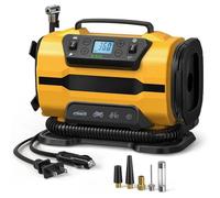 Compresseur d'air 150 PSI Compresseur d'air sans cuve 110 V-230 V AC/12V DC pompe à air gonfleur de pneu 300L/min Avec éclairage