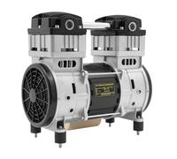 Compresseur d'air 1500 W, tête de pompe - Compresseur 140 l/min avec moteur en cuivre pur, protection contre la surchauffe 80 °C, 1380 tr/min, 4 amortisseurs de vibrations, tête de pompe pour atelier