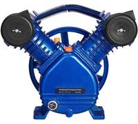 Compresseur d'air, 2 cylindres, 6,25 cfm à 90 psi, lubrifié, en fonte, pression maximale de 116 psi, tête de pompe de rechange