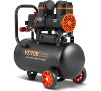Compresseur d'air 4,8 gallons 900 W 2,2 CFM à 90 PSI 70 dB ultra silencieux sans huile