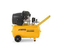Compresseur d'air 50L 10Bar 3CV 2200W Bi-cylindre 145 Psi, sur roues Ateliers et Chantiers VITO