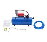 Compresseur d'air 6 l - Compresseur automobile 12 V - 150 PSI (1,0 MPa) - 250 l/min - 3 CV (2,2 kW) - Compresseur silencieux pour pneus de voiture et ballons