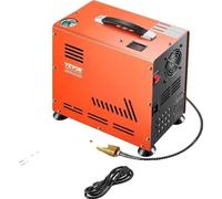 Compresseur d'air, 800W, 4500 PSI / 30 MPa, refroidissement par ventilateur intégré, double affichage de la pression, tuyau à raccord rapide de 8mm