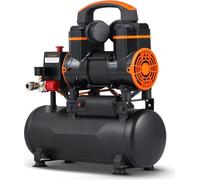 compresseur d'air 900W - Compresseur silencieux - Sans huile - 8L - 2800tr/min