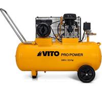 Compresseur d'air à Courroie 100 Litres 2.5 CV 1.9 kW 230V AC Pression 10 Bar VITO