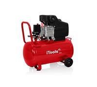 iTools Compresseur d'air 50 L à huile 8 bar – Électrique 1,5 kW, Peinture, Gonflage
