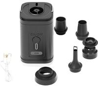 Compresseur d'air compact 3-en-1, mini, noir, 5 x 5 x 8 cm, avec éclairage