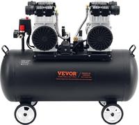 Compresseur d'air compact et portable sans huile, 20 gallons, 90 PSI