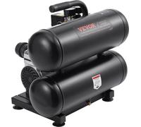 Compresseur d'air compact et portable sans huile, 4,6 gallons, 90 PSI
