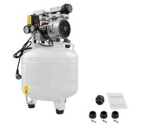 Compresseur d'air - Compresseur électrique de 40 l - Silencieux, faible niveau sonore - Pour l'industrie, l'automatisation, les garages automobiles, les ateliers de peinture - CE - Blanc