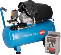 Compresseur d'air – Compresseur mobile – Réservoir de 50 litres – Moteur de 2,2 kW – Pression de 8 bars – Outil polyvalent