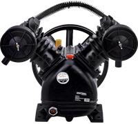 Compresseur d'Air Comprimé KRAFT DELE V2 Deux Cylindres Pompe 250 L/min 8 bar