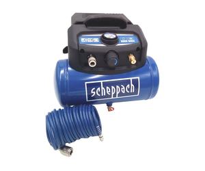 Compresseur d'air comprimé Scheppach HC06 avec tuyau 6L 9,7kg sans huile Appareil à air comprimé