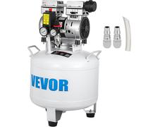 Compresseur d'air comprimé VEVOR 40L 850W Compresseur de chuchotement debout Débit d'air Compresseur d'air comprimé sans huile 220V