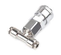 Compresseur d'air - Connecteur d'air pneumatique pour joint à trois voies pour réservoir - Joint droit pour camions et pistolets à air comprimé T - Joint à 3 voies - Connecteur de réservoir