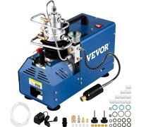 Compresseur d'air électrique haute pression 1800 W Pcp Pompe de compresseur haute pression 4500 PSI Pcp Inflator 3-6,8 L Capacité du réservoir Compresseur 2800 tr/min