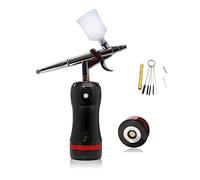 Compresseur d'air étiquette privée Personnalisé mini Airbrush Remplacer la batterie Déclencheur personnel Oxygène Big Capacité Coupe d'encre Pistolet de pulvérisation(Part C Black)