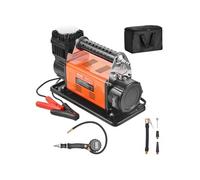 VEVOR Compresseur d'air robuste 12 V, gonfleur de pneus portable 200 L/min, kit de gonflage de pneus avec manomètre numérique, 10,3 bar avec adaptateurs pour camions, voitures, SUV, 4 x 4, camping-car