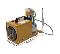 Compresseur d'air, haute pression, design portable, couleur marron-doré