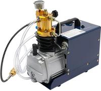 Compresseur d'air haute pression PCP - 1800 W - 0-30 MPa - 2800 tr/min - Refroidissement par eau avec pompe et filtre - Dissipateur thermique - Prise UE 220 V - Cyan