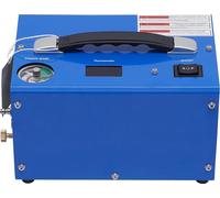 Compresseur d'air haute pression PCP - 250 W 220 V/110 V/12 V - 4500 PSI (310 bar) - Compression à 3 étages - Sans huile - Pour réservoirs de 0,2 à 1 L - Bleu