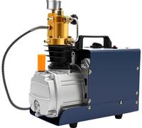 Compresseur d'air haute pression - Pompe PCP - 30 MPa / 300 bar - 1 800 W / 220 V - 66 l/min - Noyau métallique - Prise UE - Bleu