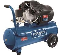 Compresseur d'air horizontal Scheppach HC53DC, 50L, 2200 W, 10 bars, 3 CV, Double Cylindres