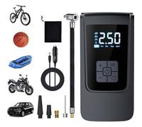 Compresseur d'air,Mini Pompe de pneu portable, Écran LCD et Lampe LED avec 4 Modes Gonfleur Electrique pour Voiture,Moto ect