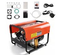 Compresseur d'air PCP - Compresseur à double cylindre - 2200 W - 4500 PSI / 30 MPa - Arrêt automatique - Débit d'air de 35 litres/minute - Refroidissement par eau et par air externes