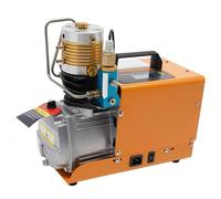 Compresseur d'air PCP - Compresseur électrique haute pression 220V - 1,8 kW - 100 l/min - Arrêt automatique - Séparateur huile-eau - Jaune