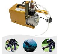 Compresseur d'air PCP - Compresseur électrique haute pression - 30 MPa - 1,8 kW - 220 V - Prise UE - Portable - Or