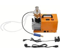 Compresseur d'air PCP - Compresseur électrique haute pression - 300 bars - 220 V - 1,8 kW - Manomètre - Portable - Orange