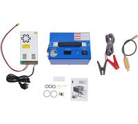 Compresseur d'air PCP - Compresseur haute pression - 12 V CC - 250 W - Sans huile - Compression à 3 niveaux - Refroidi par ventilateur - Portable - Bleu