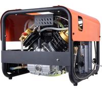 Compresseur d'air PCP - Compresseur haute pression 300 bars (30 MPa) - Double cylindre - Arrêt automatique - Débit 35 l/min - Refroidissement par eau - Avec ventilateur - Pour bouteilles de plongée et