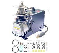Compresseur d'air PCP - Pompe à air haute pression électrique - 300 bar / 4500 psi - Arrêt automatique - Pompe à piston - 220 V - Prise européenne