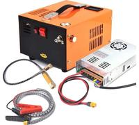 Compresseur d'air PCP portable, double alimentation, pression de 4500 psi, orange