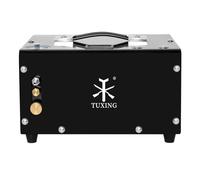 Compresseur d'air PCP TUXING 4500Psi, pompe à air pour réservoir de fusil PCP, alimenté par 12 V CC pour voiture ou 220 V CA domestique avec convertisseur de puissance et filtre à huile à eau intégré