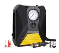 Compresseur d'air portable - 12V - Manomètre - Lumière LED - Gonfleur pneus voiture